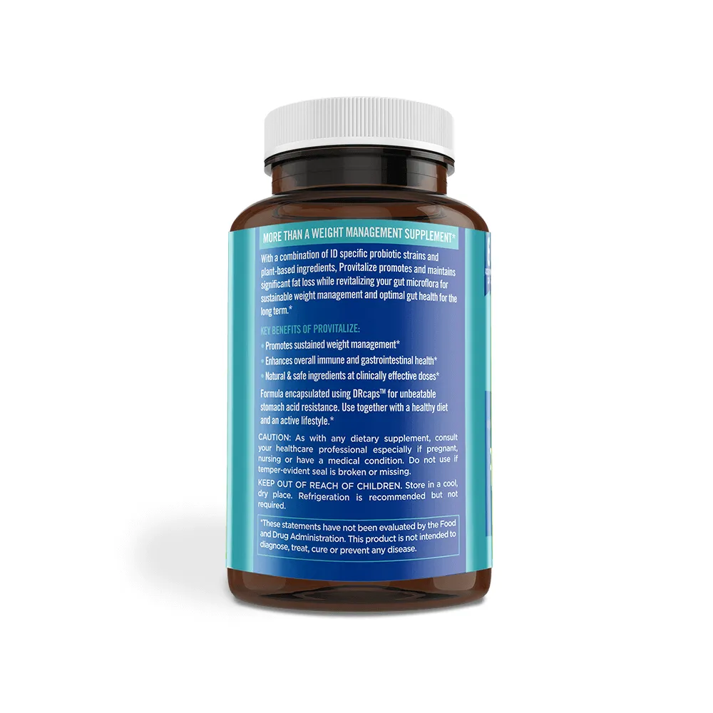 1 Bottle Of Provitalize | Anti-Inflammatory Curcumin-Probiotics