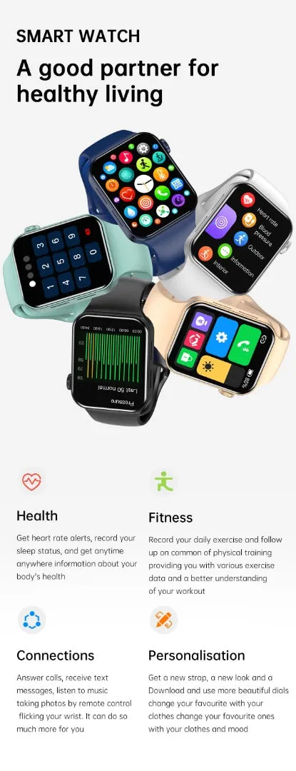 1.82 Inch Full Touch Waterproof Pro Sports Smartwatch