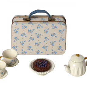 2023 Maileg Mouse Afternoon Treat Blue Madelaine Tea Set