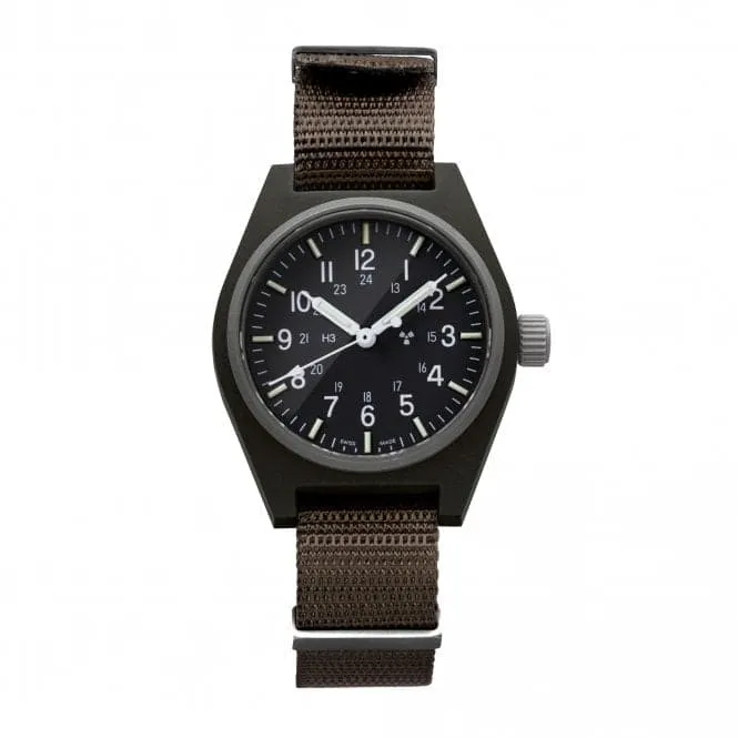 34mm Sage Green General Purpose Quartz (GPQ) Nylon DEFSTAN Watch