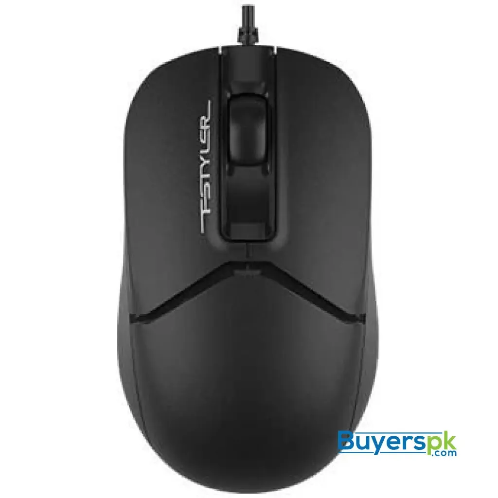 A4tech Fm12 Fstyler 1200 Dpi Optical Mouse - Black