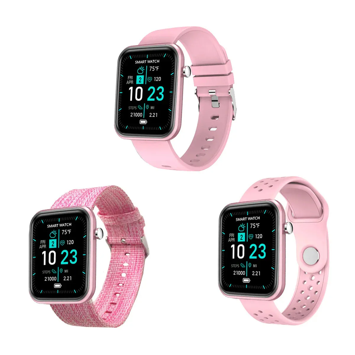 Advanced Smartwatch   3 Stylish Bands – Your Wellness, Your Way