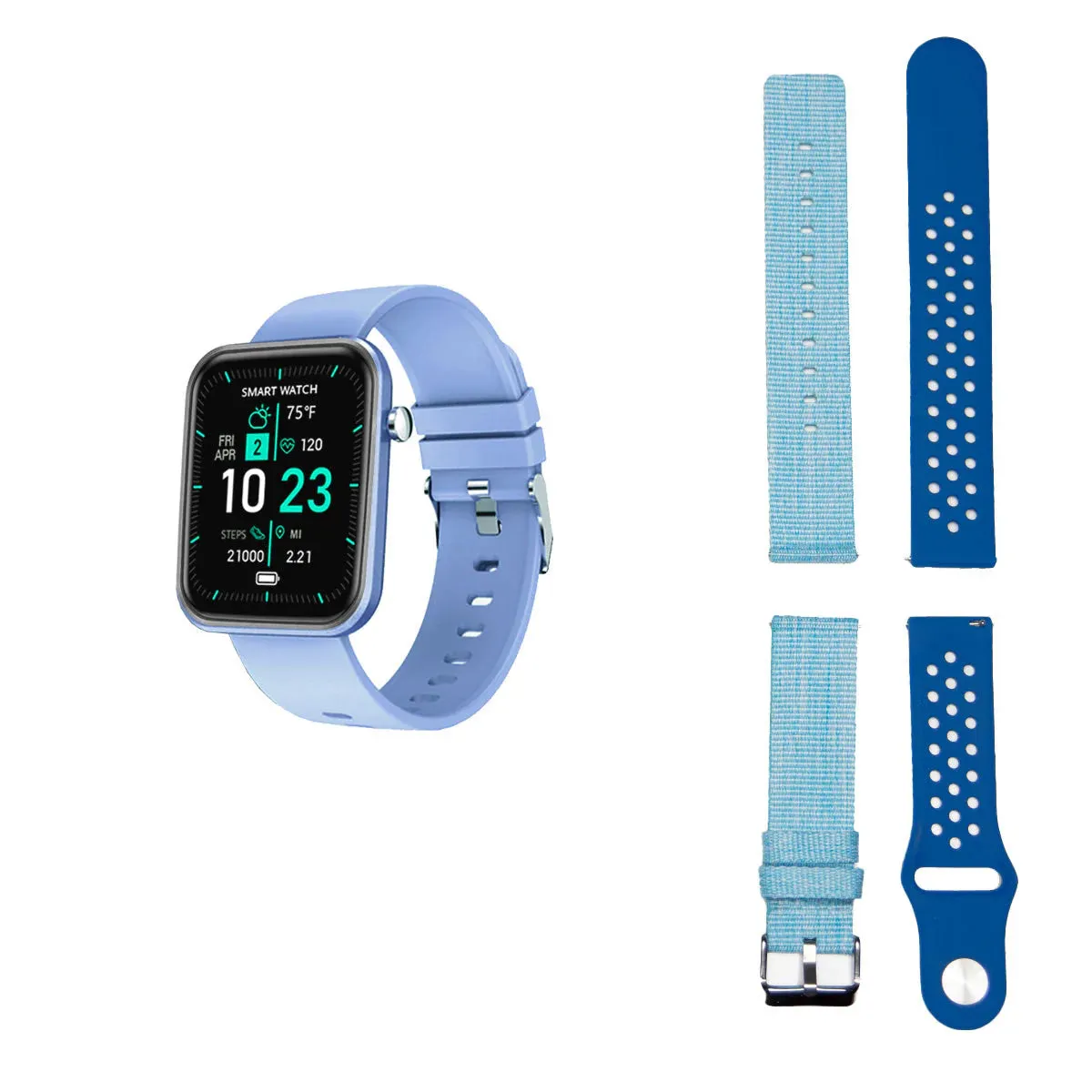 Advanced Smartwatch   3 Stylish Bands – Your Wellness, Your Way