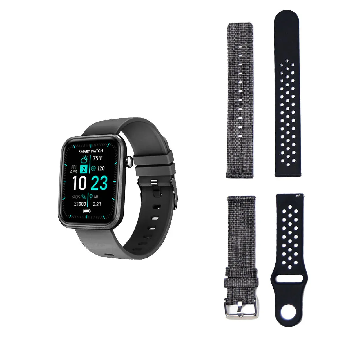 Advanced Smartwatch   3 Stylish Bands – Your Wellness, Your Way