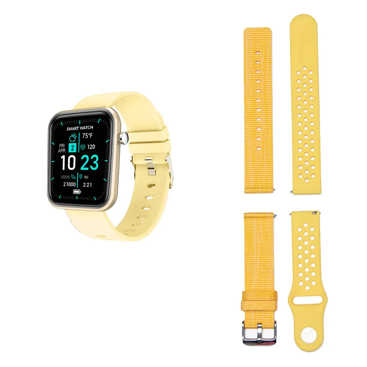 Advanced Smartwatch   3 Stylish Bands – Your Wellness, Your Way