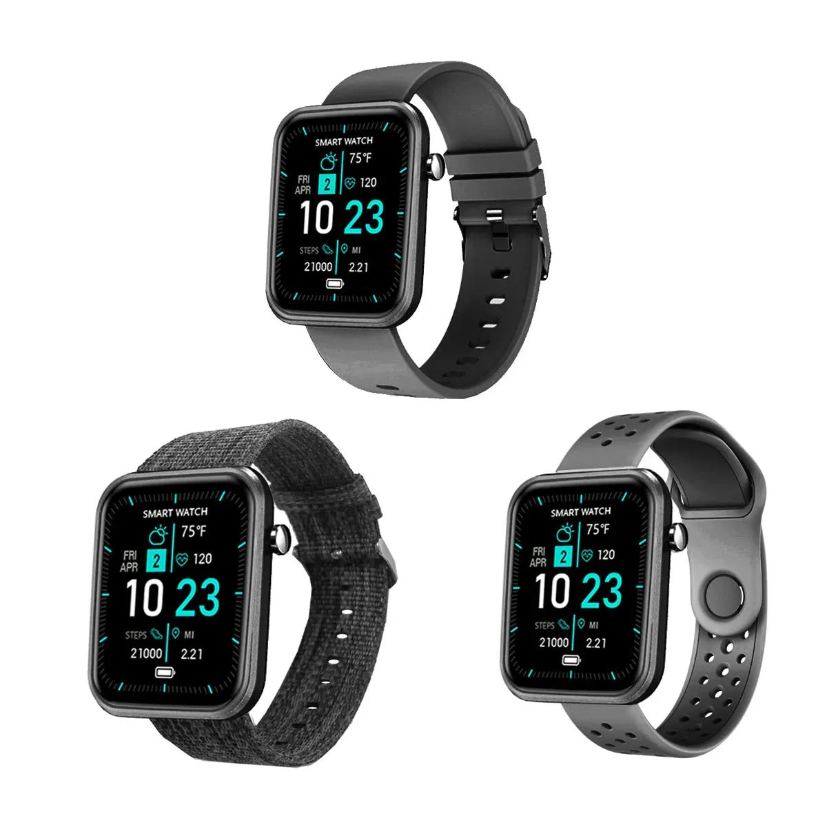 Advanced Smartwatch   3 Stylish Bands – Your Wellness, Your Way