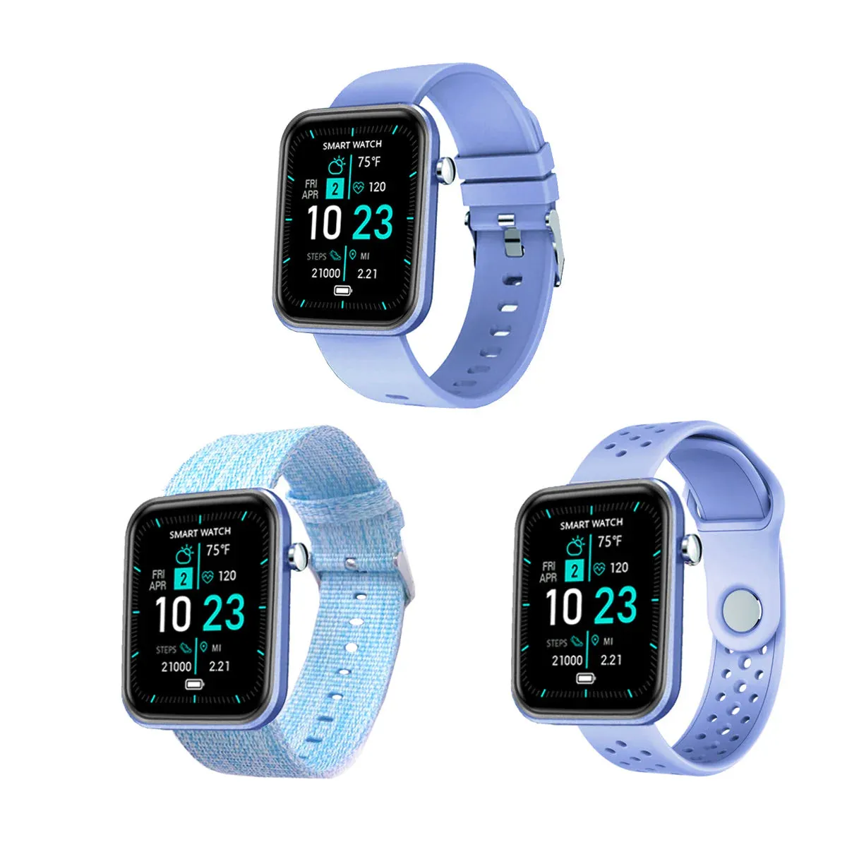 Advanced Smartwatch   3 Stylish Bands – Your Wellness, Your Way