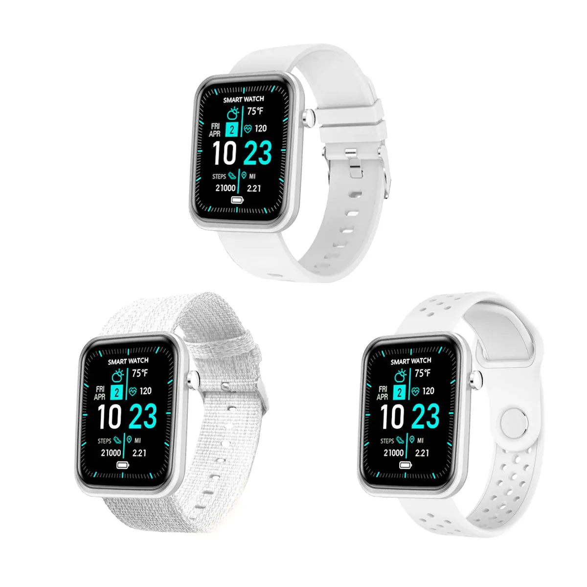 Advanced Smartwatch   3 Stylish Bands – Your Wellness, Your Way