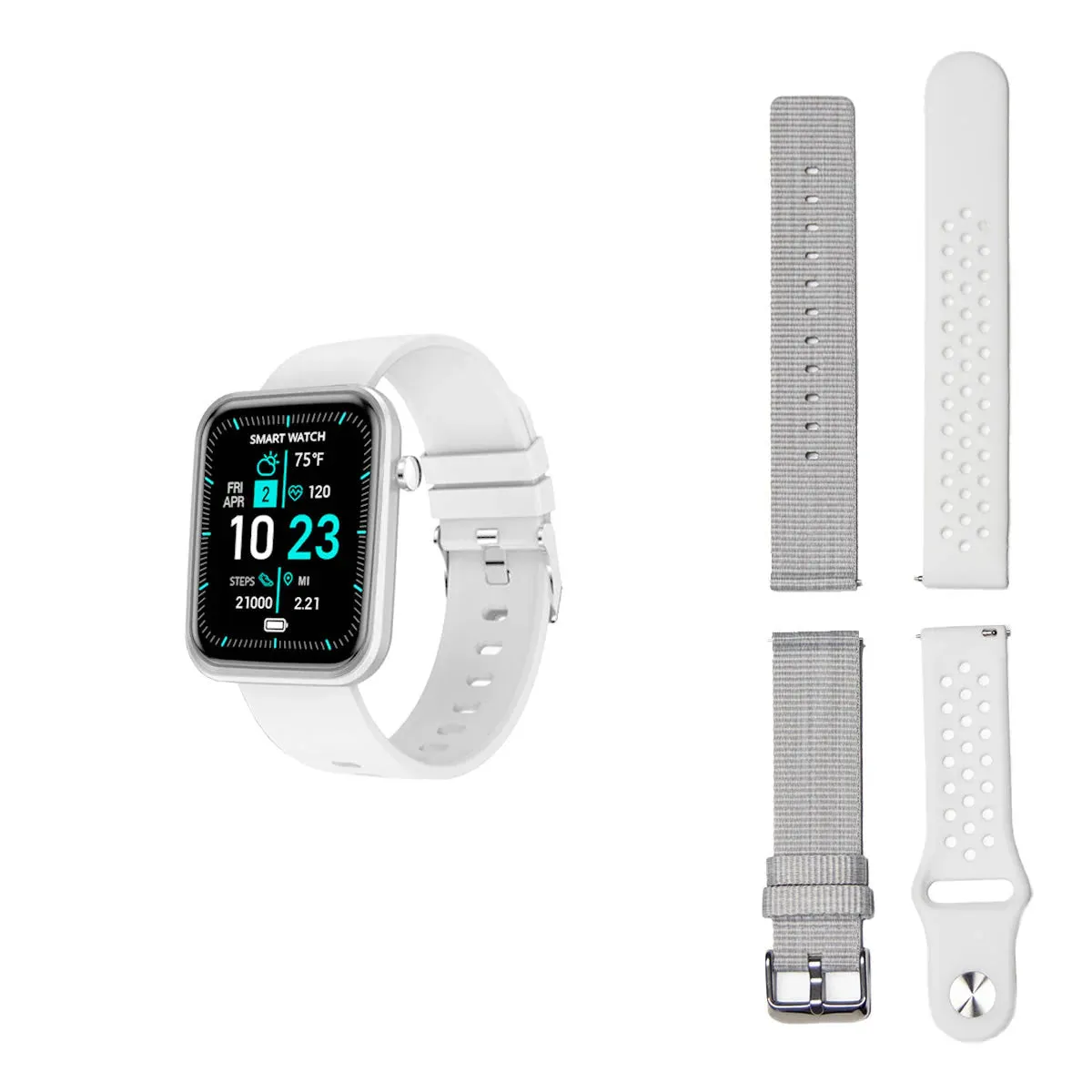 Advanced Smartwatch   3 Stylish Bands – Your Wellness, Your Way