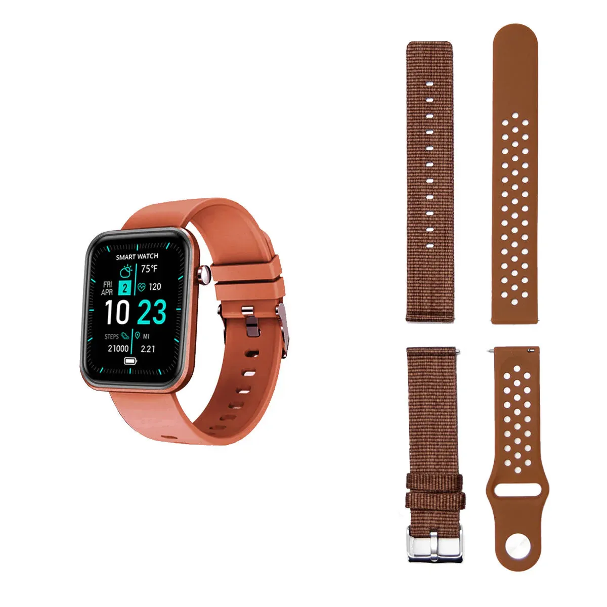 Advanced Smartwatch   3 Stylish Bands – Your Wellness, Your Way