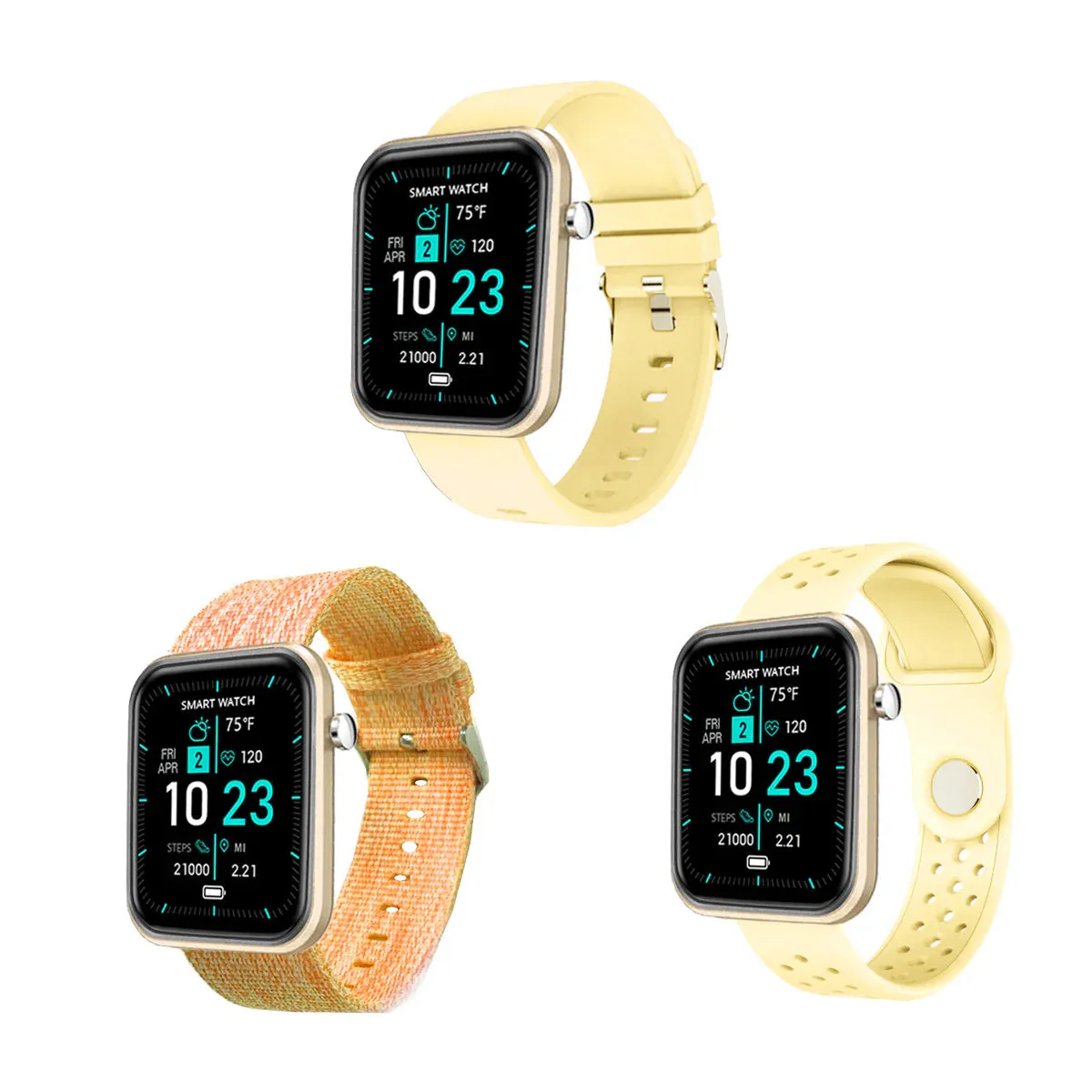 Advanced Smartwatch   3 Stylish Bands – Your Wellness, Your Way