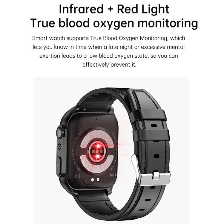 Advanced TK12 1.96" IP67 Waterproof Smart Watch with ECG, Family Care, Bluetooth Calling, and Body Temperature Monitoring