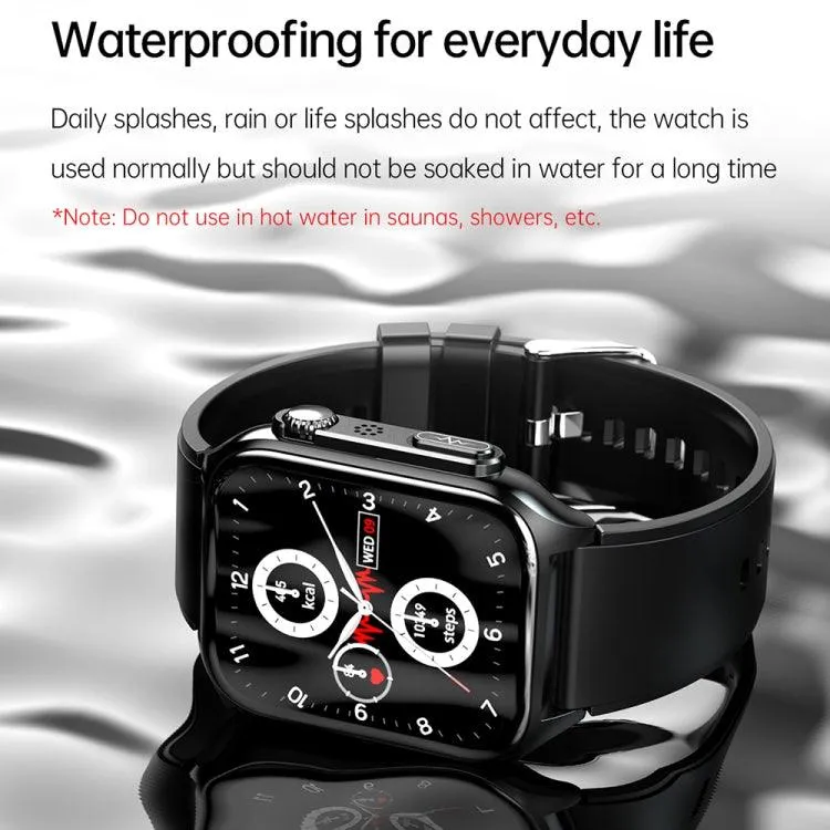 Advanced TK12 1.96" IP67 Waterproof Smart Watch with ECG, Family Care, Bluetooth Calling, and Body Temperature Monitoring