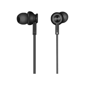 Aiwa In-Ear Gel Performance Wired Earbuds with Mic (Black)