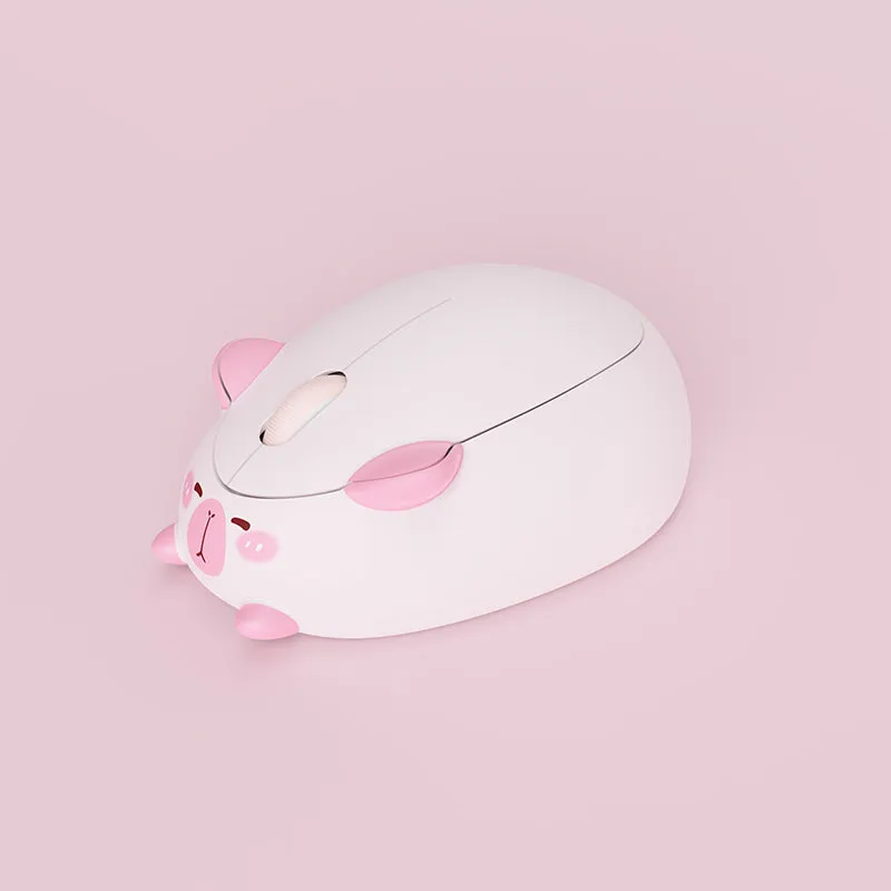 Akko Capybara Mouse with Wireless 2.4G, Plug and Play, Ergonomically Design, Anti-Slip Bottom, ABS Material