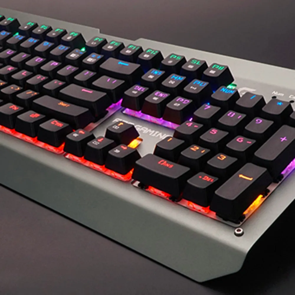 Aluminum Alloy 104LED Mechanical Keyboard Progaming Breaking Law Version Computer Gaming Mechanical Keyboard