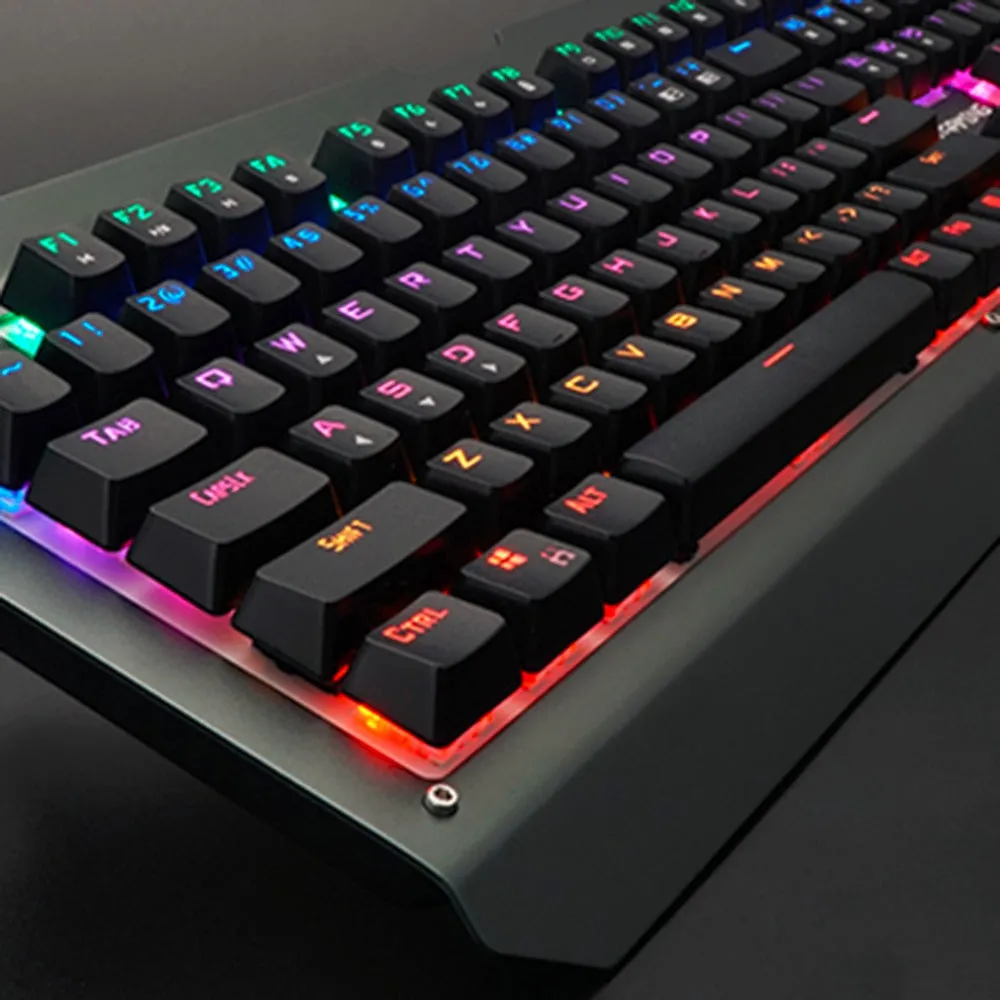 Aluminum Alloy 104LED Mechanical Keyboard Progaming Breaking Law Version Computer Gaming Mechanical Keyboard