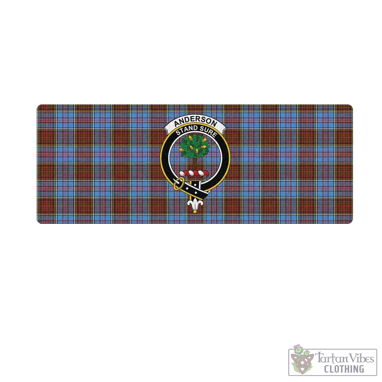 Anderson Modern Tartan Mouse Pad with Family Crest