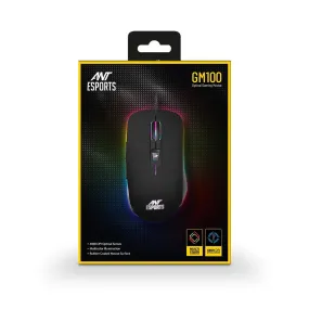 Ant Esports GM100 Wired Gaming Mouse RGB Optical 4800 DPI