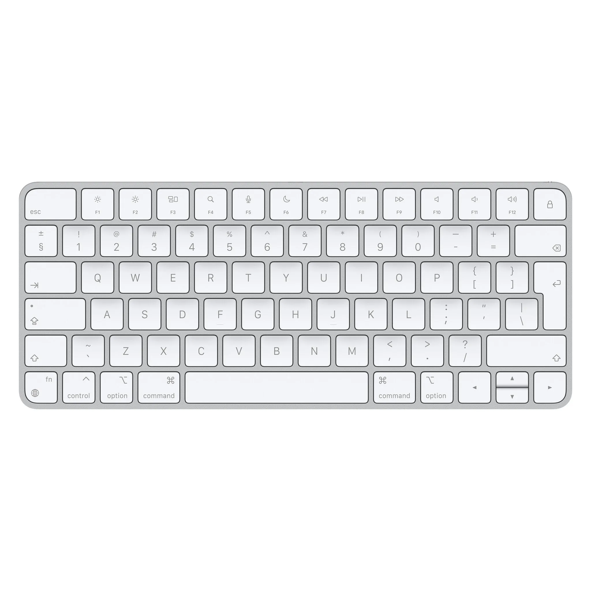 Apple Magic keyboard Universal USB   Bluetooth English Aluminium, White