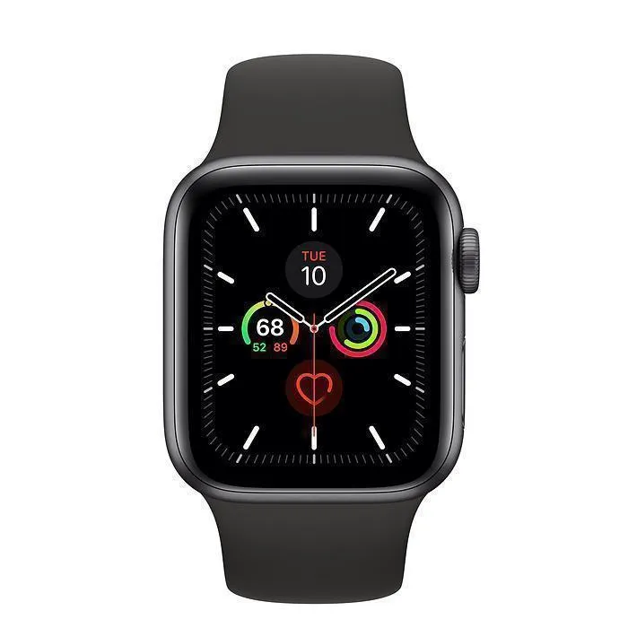 Apple Watch Series 5 (2019) GPS   Cellular 40 mm - Aluminium Gris sidéral - Bracelet sport Noir