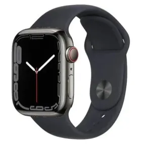 Apple Watch Series 7 Cellular 45mm Stainless Steel with Sport Band