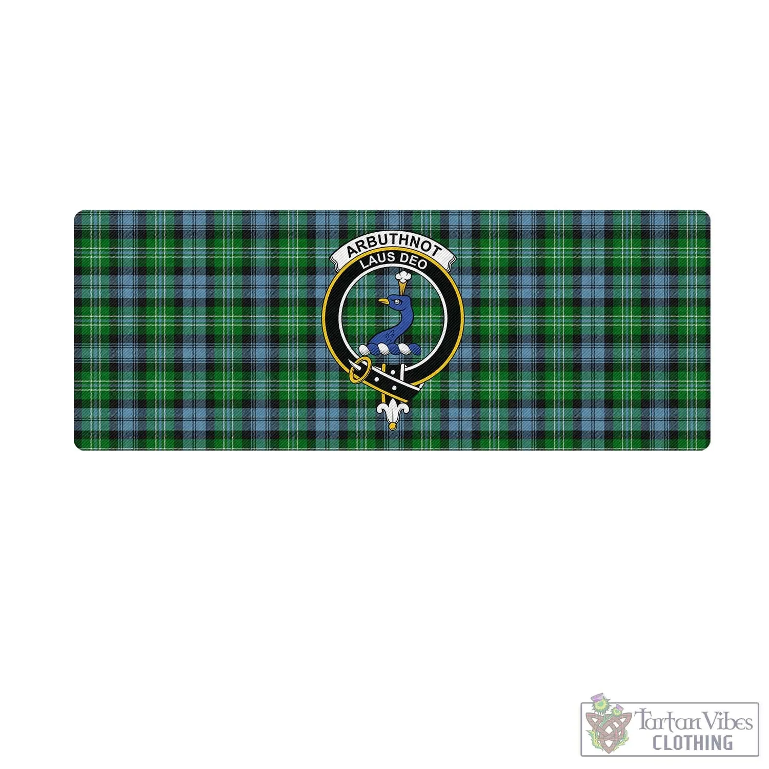 Arbuthnot Ancient Tartan Mouse Pad with Family Crest