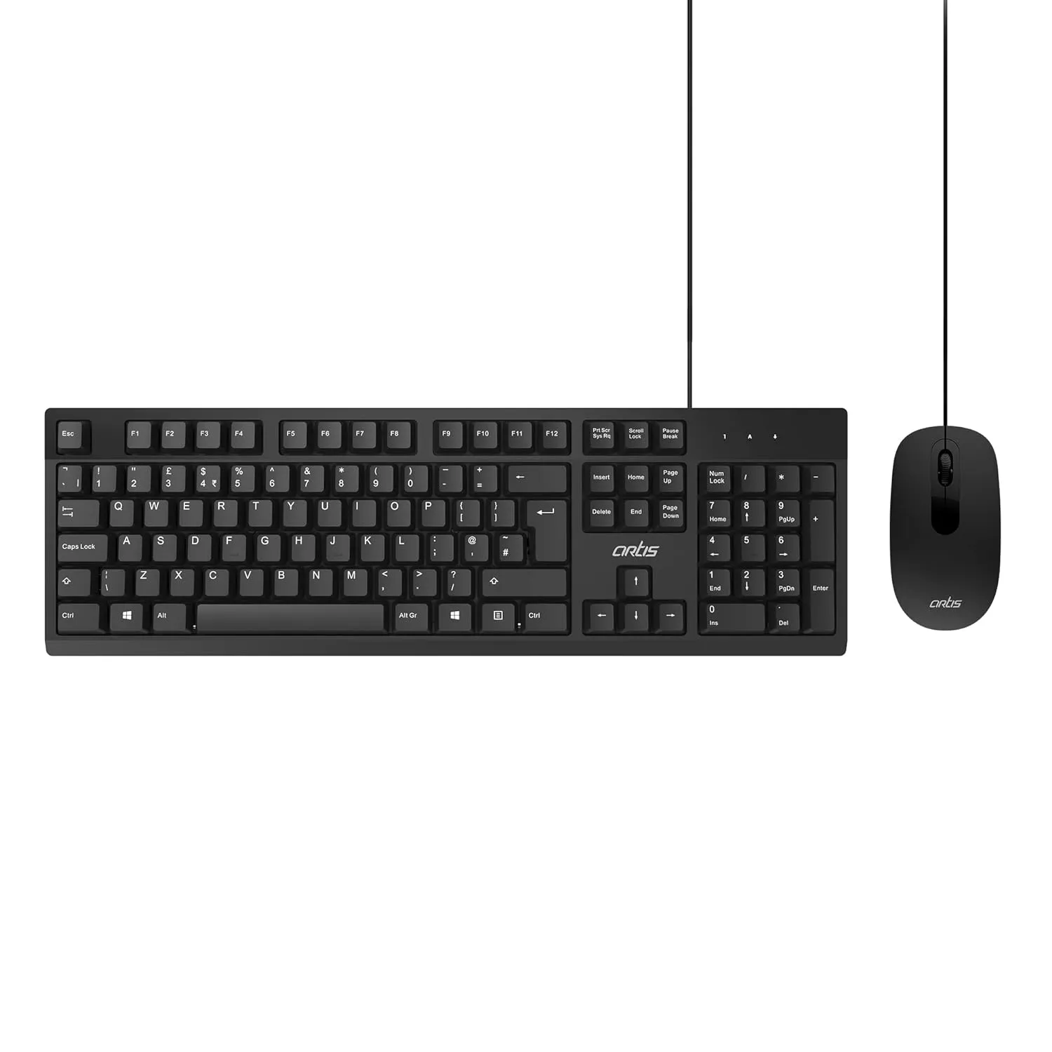 Artis C33  Wired Keyboard and Mouse Combo Black