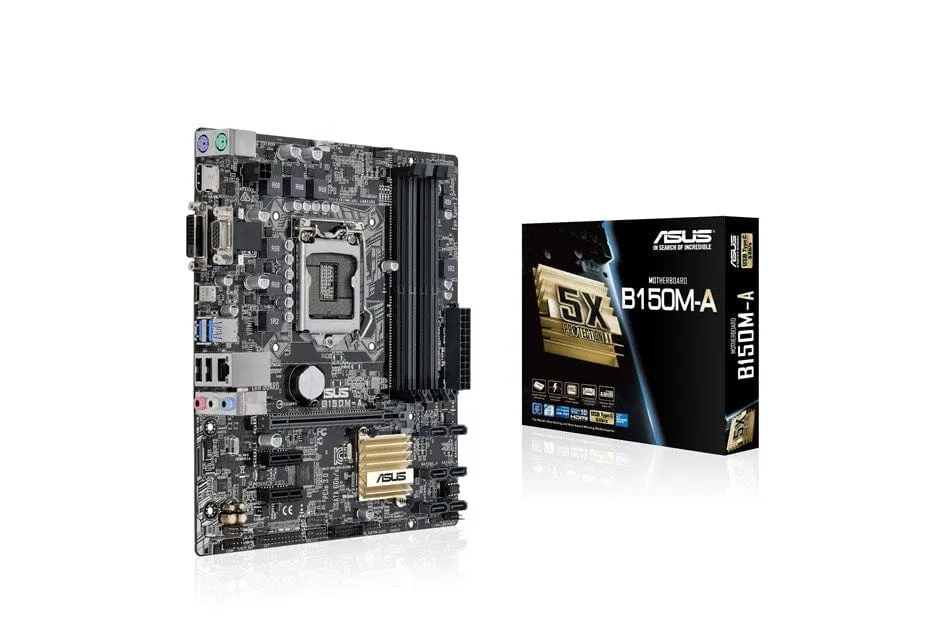 ASUS B150M-A Intel B150 LGA1151 motherboard micro ATX ddr4 hdmi USB Type-C dvi