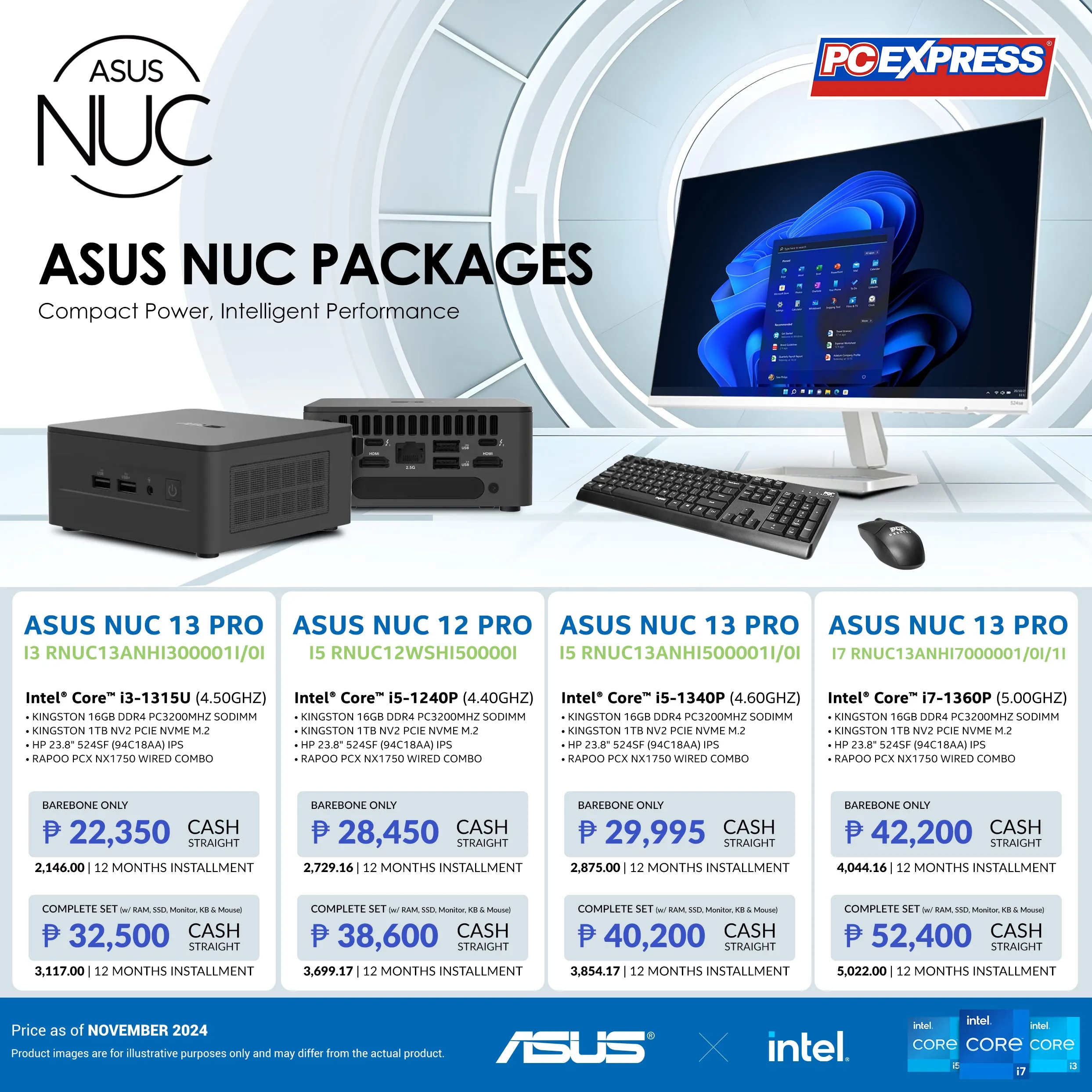 ASUS NUC 13 Pro (RNUC13ANHI500001I/0I) Intel® Core™ i5 Mini Desktop