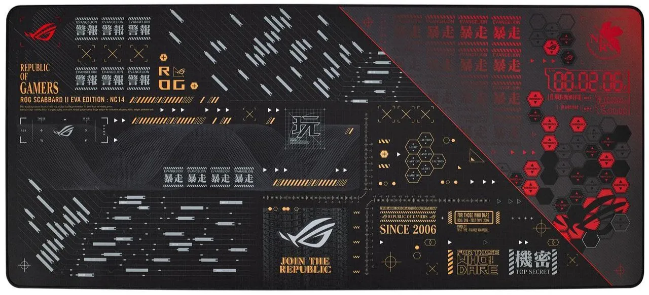 ASUS ROG SCABBARD II EVA EDITION 加大納米塗層遊戲滑鼠墊