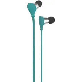 AT&T EBM01-Turquoise Jive Noise-Isolating Earbuds with Microphone (Turquoise)