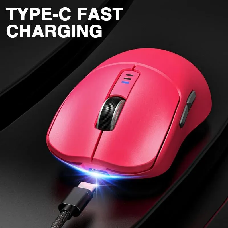 AULA SC580 Wireless Gaming Mouse 2.4G Bluetooth USB-C Gaming Mouse 10000 DPI Rechargeable Mouse with 6 Programmable Buttons for Laptop/Pc/Mac/Tablet