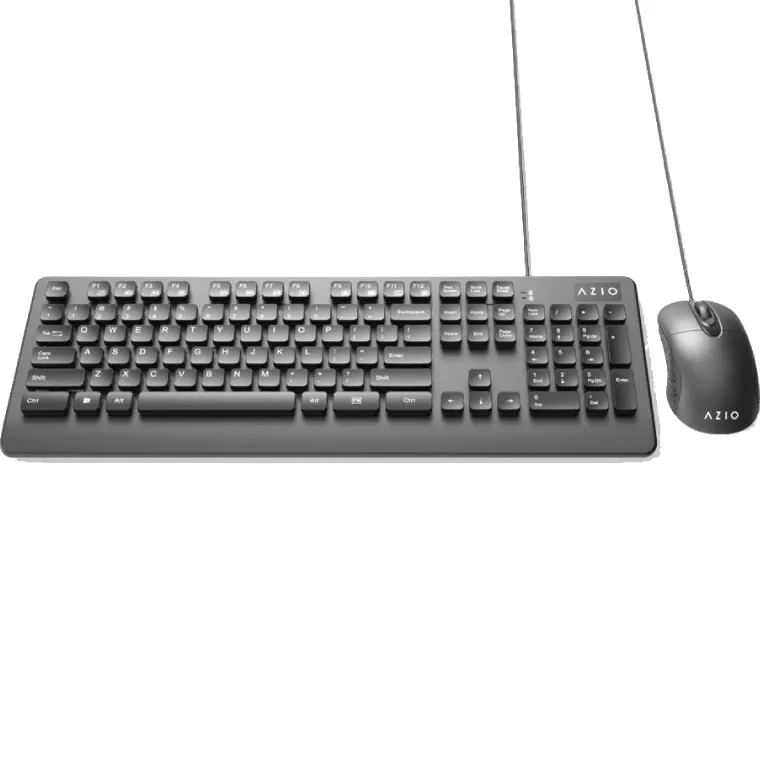 Azio KM535 Antimicrobial Washable Waterproof Wired USB Keyboard And Mouse Set