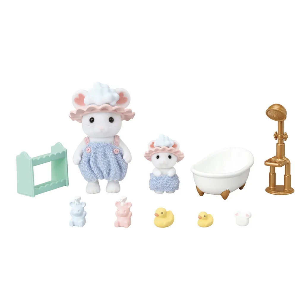 Bath Time Bubble Siblings Calico Critters