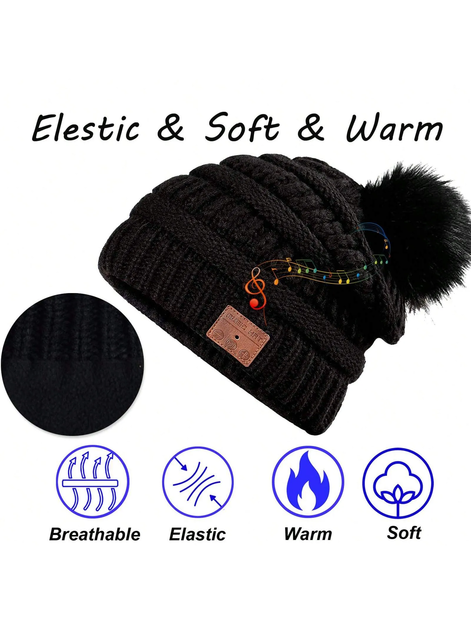 Beanie Hat For Men Women Unisex Wireless Music Hat