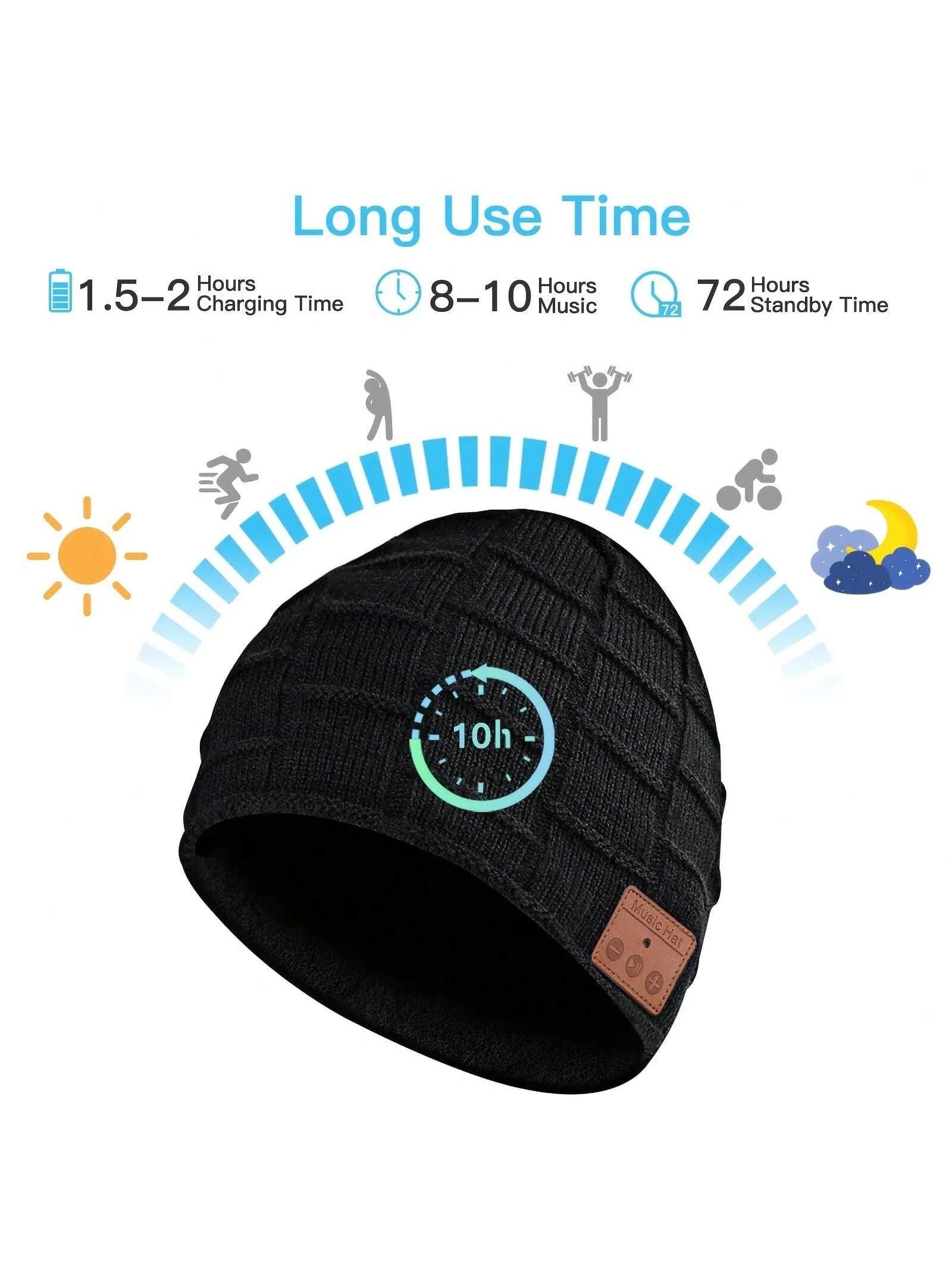 Beanie Hat For Men Women Unisex Wireless Music Hat