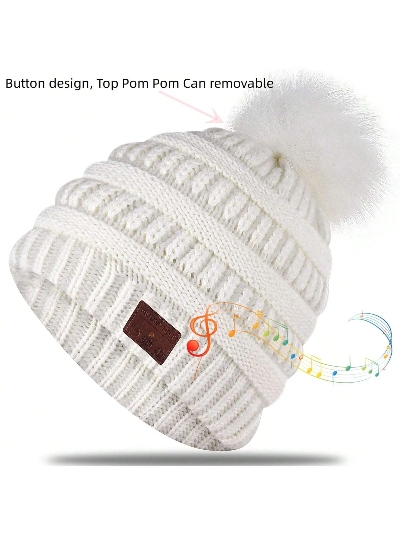 Beanie Hat For Men Women Unisex Wireless Music Hat