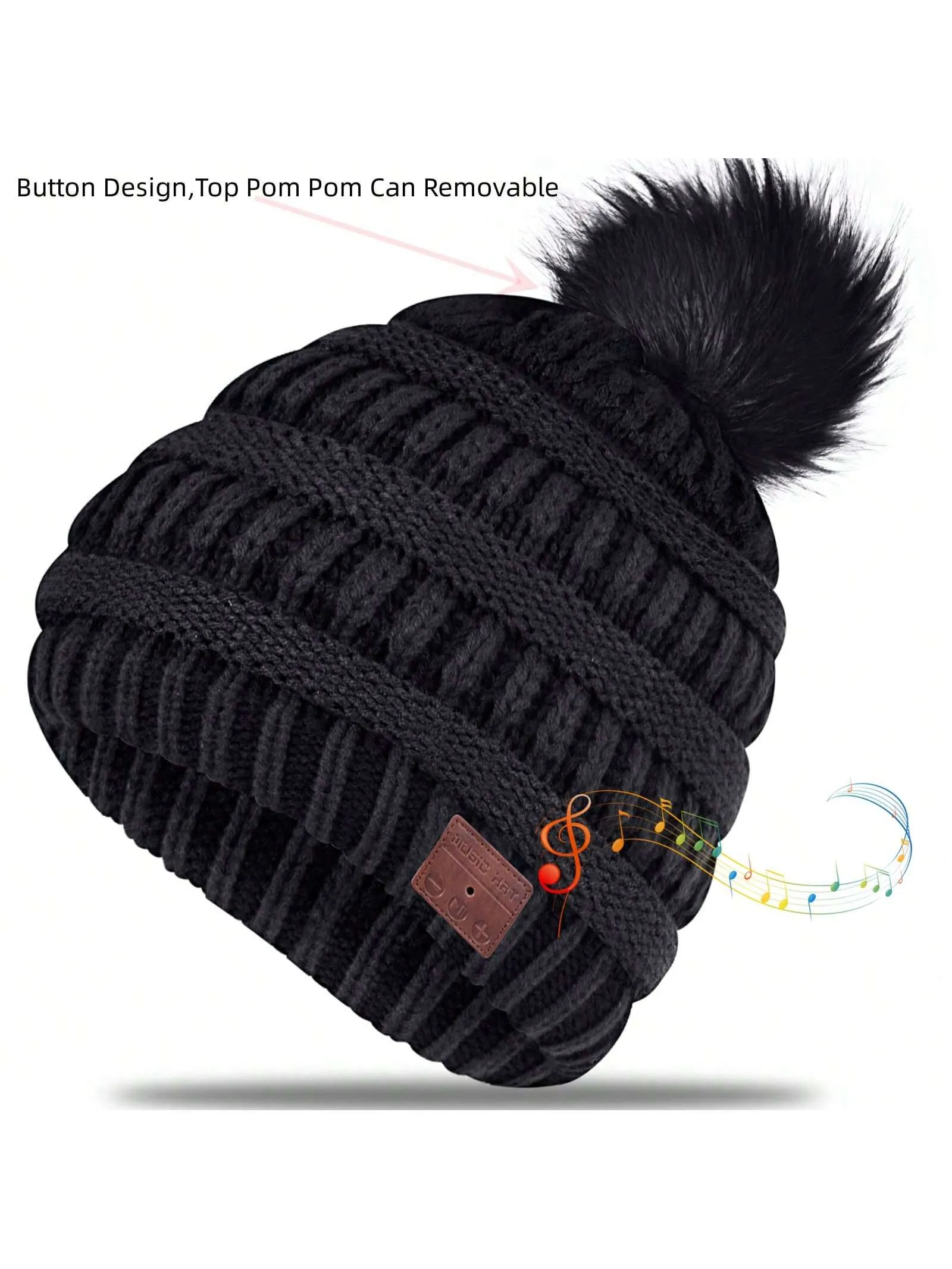 Beanie Hat For Men Women Unisex Wireless Music Hat