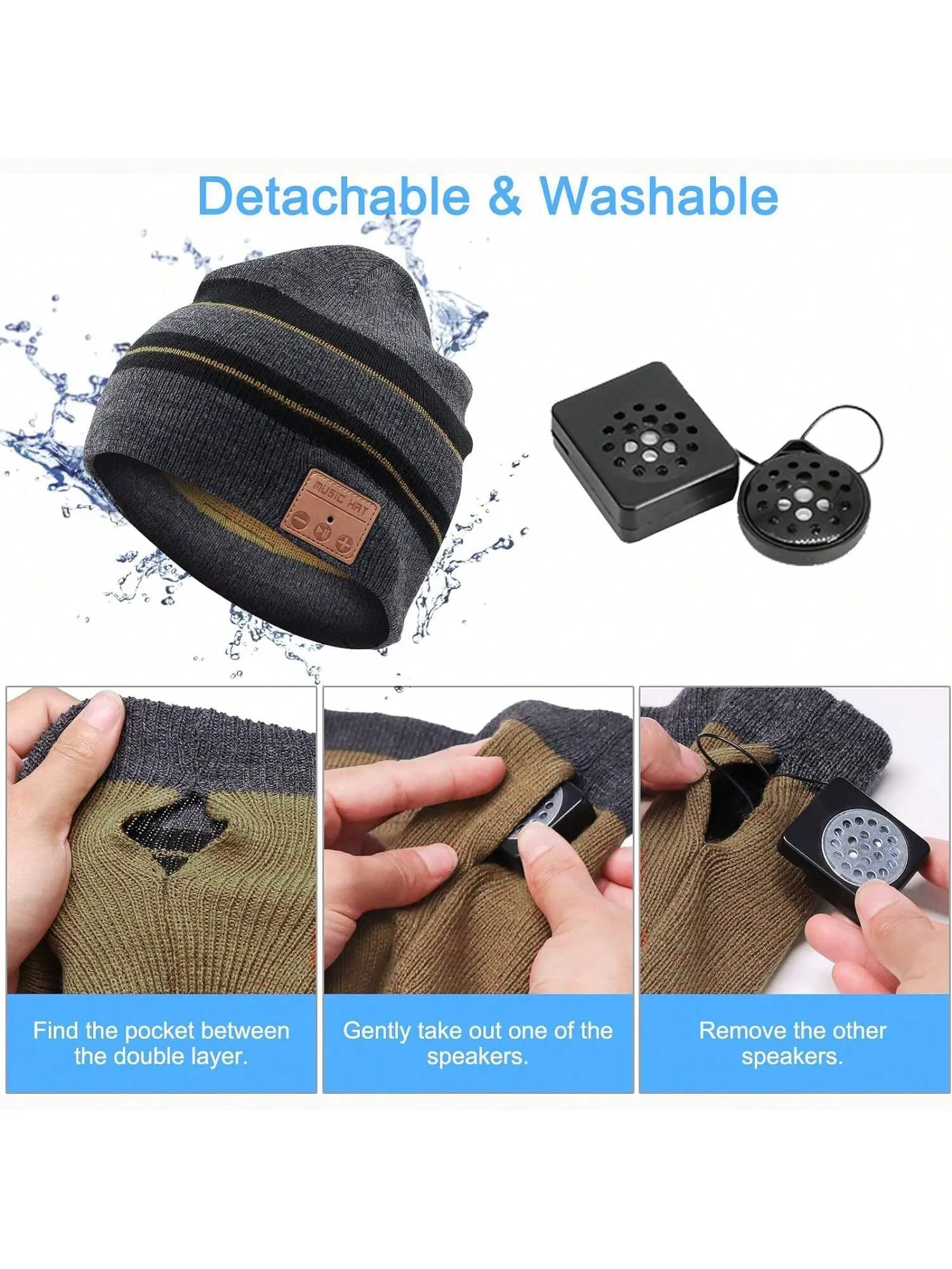 Beanie Hat For Men Women Unisex Wireless Music Hat