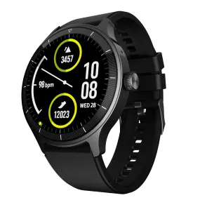 beatXP Flux 1.45" (3.6 cm) Ultra HD Display Bluetooth Calling Smart Watch, 415 * 415px, 60Hz Refresh Rate, Rotary Crown, 500 Nits, Health Tracking, 100  Sports Modes (Black)