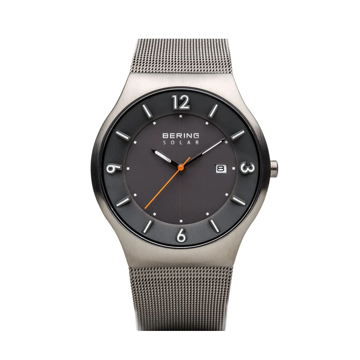 Bering Solar Brushed Grey Watch