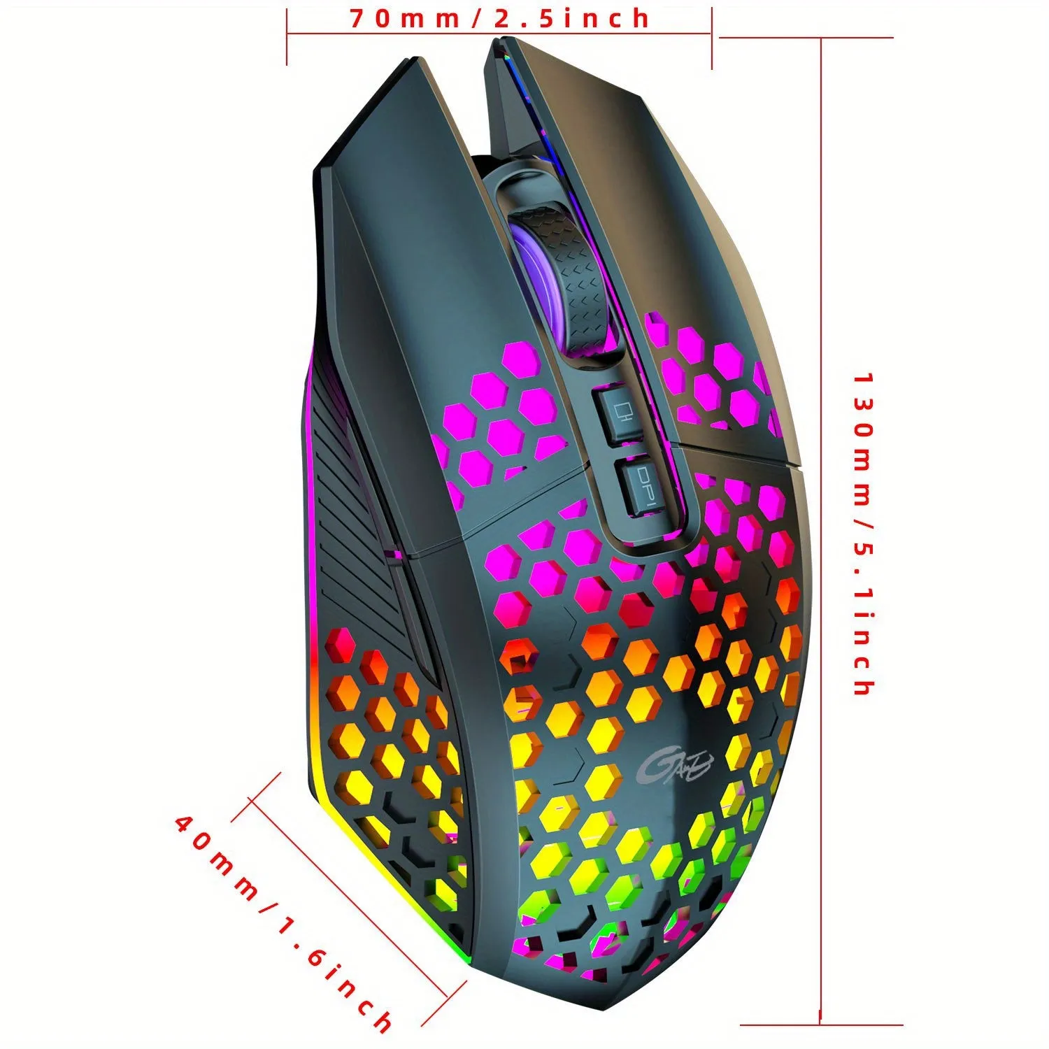 Best Wireless Mouse | Rechargeable Gaming  Hole Mouse 1600DPI