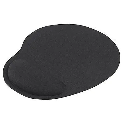 Black Wrist Comfort Mice Pad Mat MousePad For Optical / Trackball Mouse