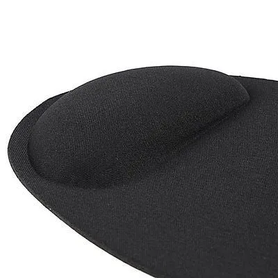 Black Wrist Comfort Mice Pad Mat MousePad For Optical / Trackball Mouse