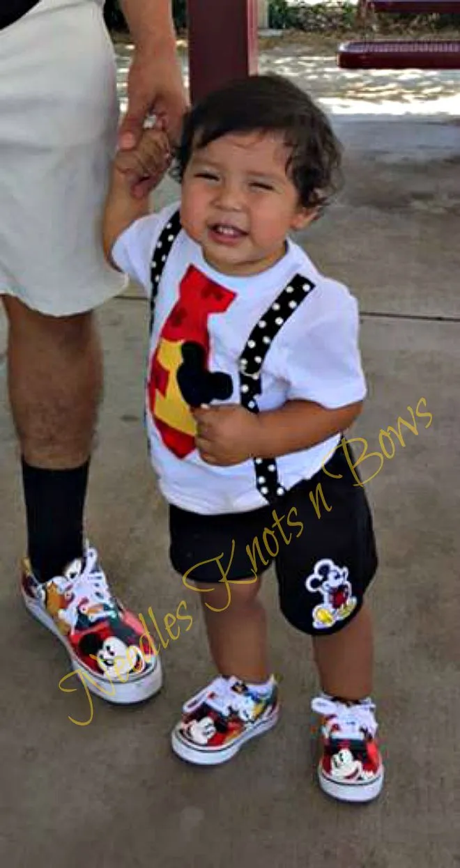 Boys Mickey Mouse 1st Birthday Outfit, 2nd Birthday