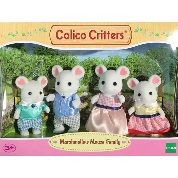 Calico Critters Marshmallow Mouse Family