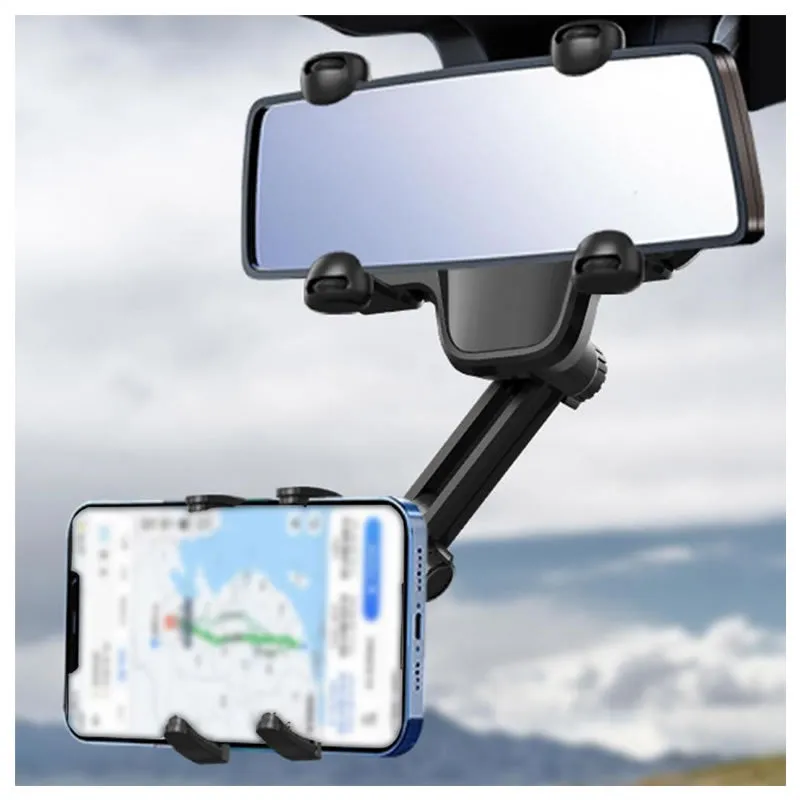 Car Mobile Phone 360 Rotating Retractable Rearview Mirror Ad-562