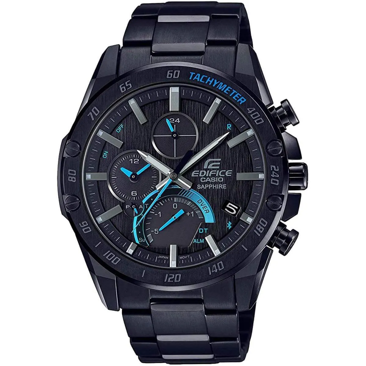 Casio Men's Watch - Edifice Black Dial Stainless Steel Bracelet | EQB1000XDC-1A