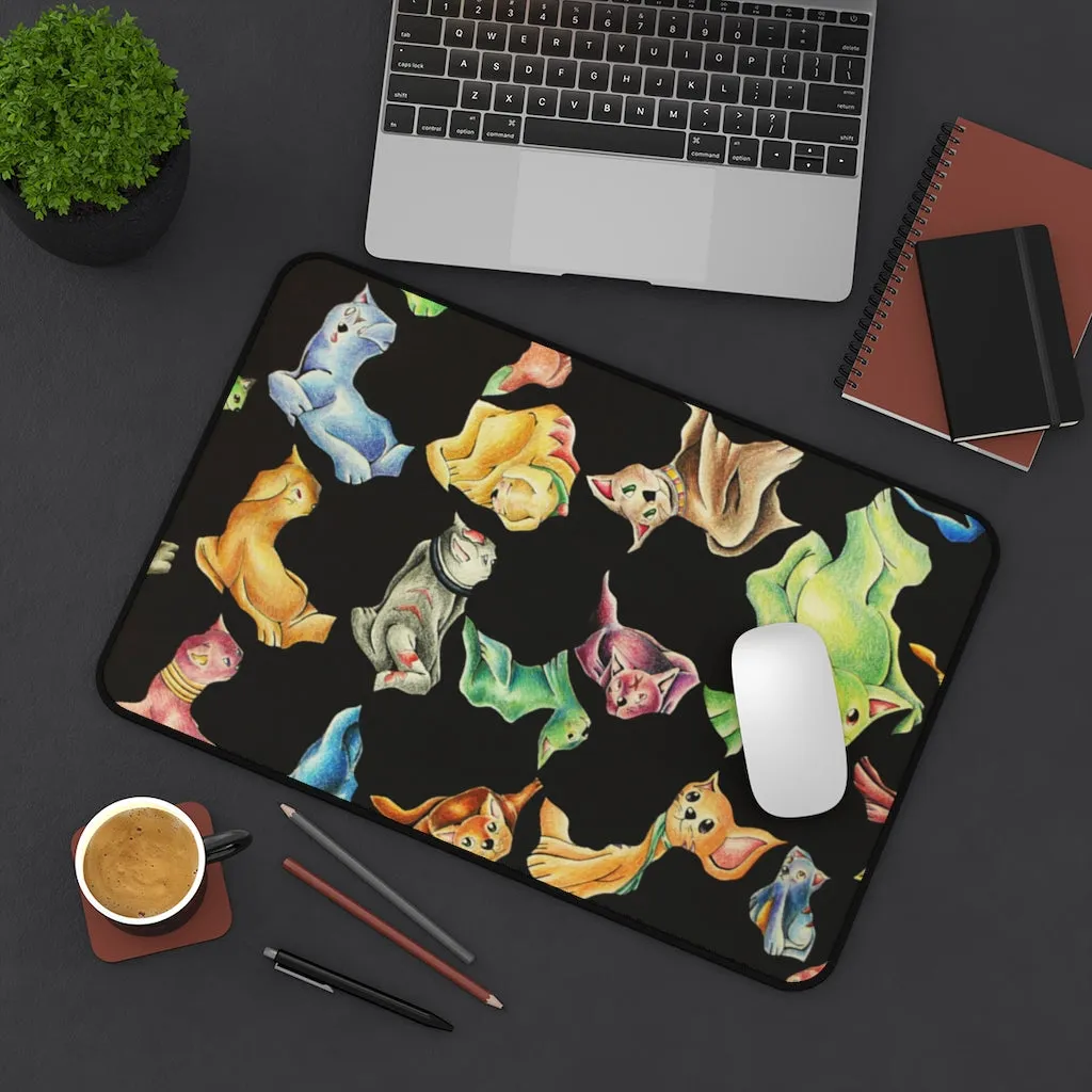 Cat Pattern Desk Mat